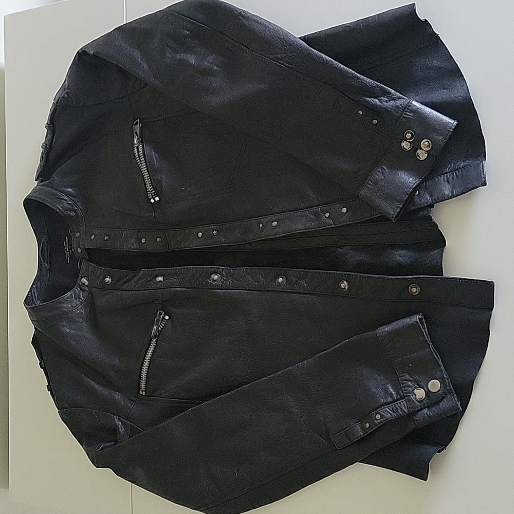 Jack's Place distressed biker jacket